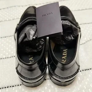 ? AUTH PRADA CALZATURE UOMO SOAZZOLATO NERO EUROPEAN SIZE 6 BRAND NEW W/BOX Prada | Shoes | Auth Prada Calzature Uomo Soazzolato Nero  main image 2